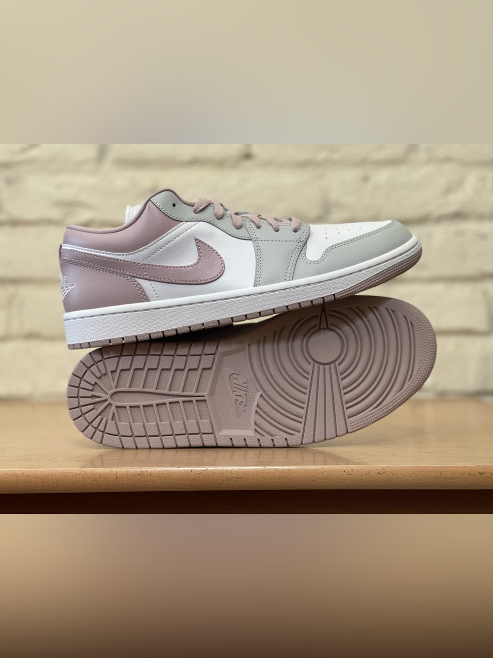 Nike Air Jordan 1 Low Retro Particle Rose DC0774-606 Women 12 / Men 10.5 Shoes